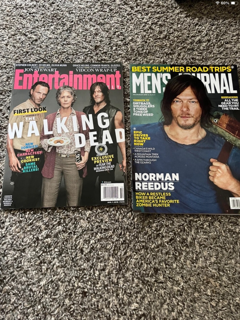 The Walking Dead and Norman Reedus magazine set for collectors